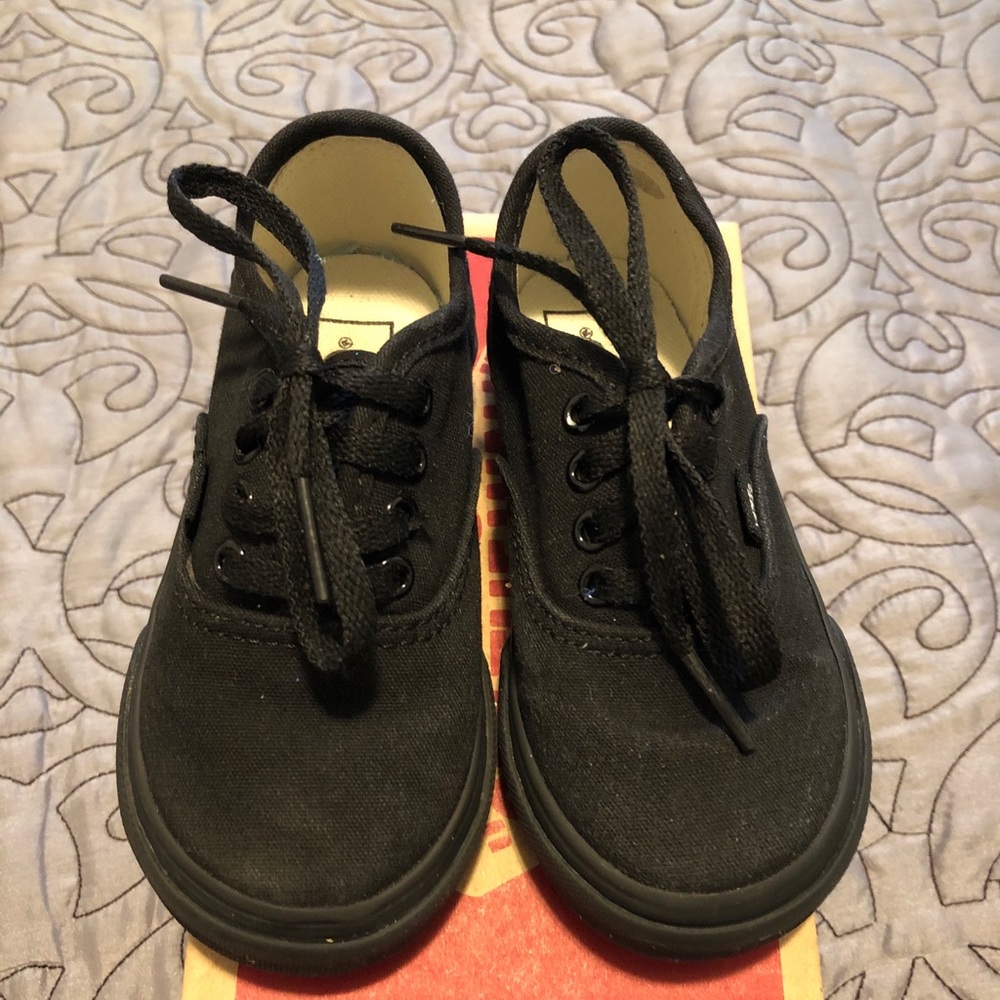 Toddler All Black Vans